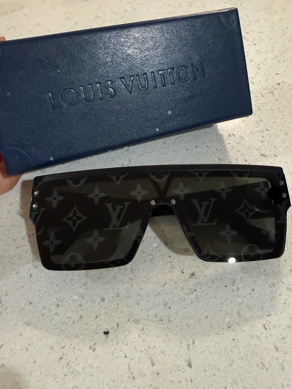 Louis Vuitton Black Monogram Shield Sunglasses